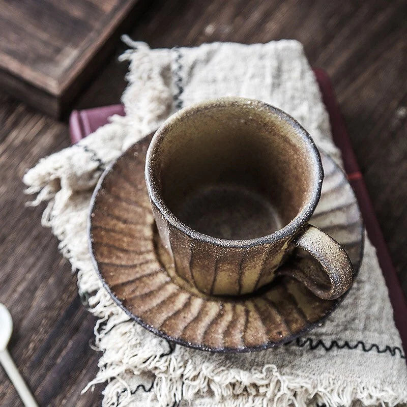 Vintage | Tasse mit Untersetzer