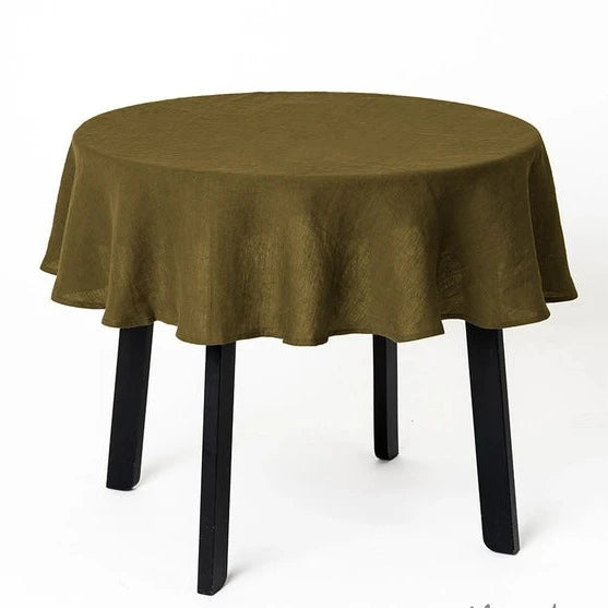 Timeless | Tischdecke Leinen rund