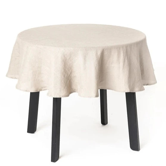 Timeless | Tischdecke Leinen rund