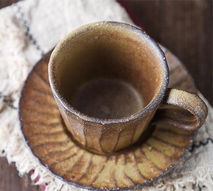 Vintage | Tasse mit Untersetzer