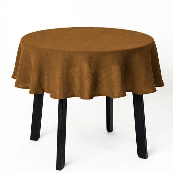 Timeless | Tischdecke Leinen rund
